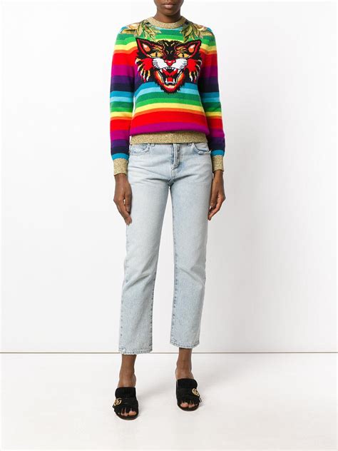 gucci jumper womens replica|gucci tiger sweater women.